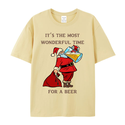 Unisex Christmas Theme Cotton T-Shirt